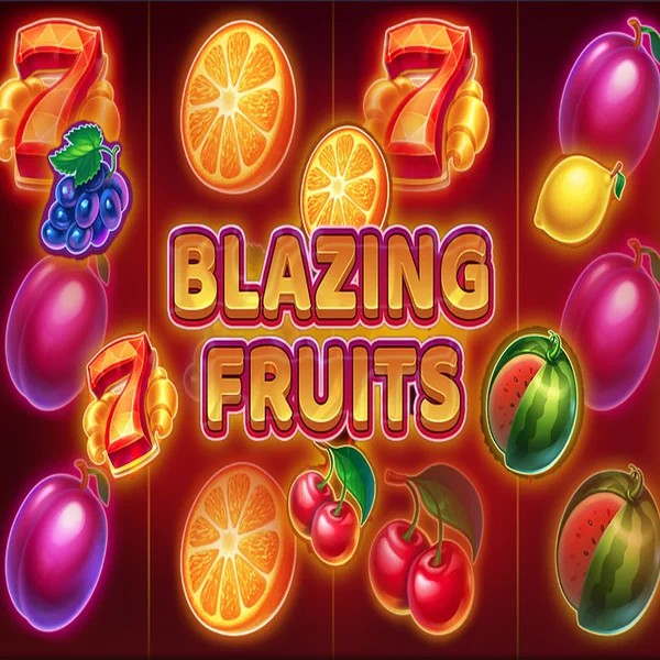 Blazing Fruits slot logo by Inbet Games at Spinbara Casino