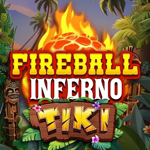 Fireball Inferno Tiki by NetEnt, showcased at sspinbara.com – game logo