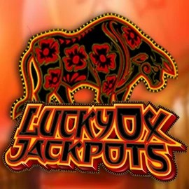 Lucky Ox Jackpots slot logo by Rival at Spinbara Casino