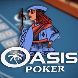 Oasis Poker logo – Poker by Nucleus Gaming at Spinbara Casino