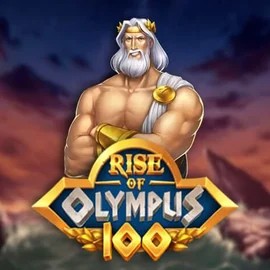 Rise of Olympus 100 slot logo by Play'n GO at Spinbara Casino